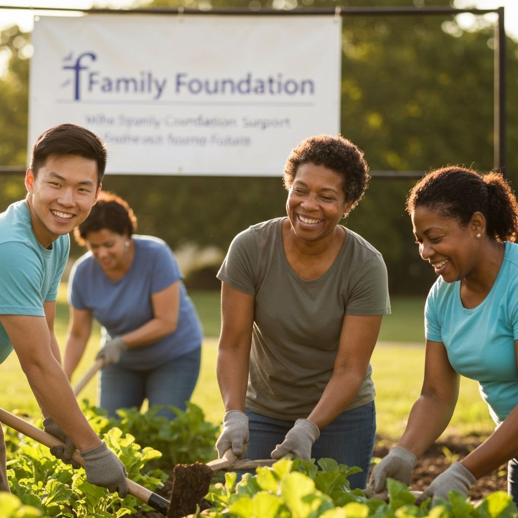 Community volunteers working together