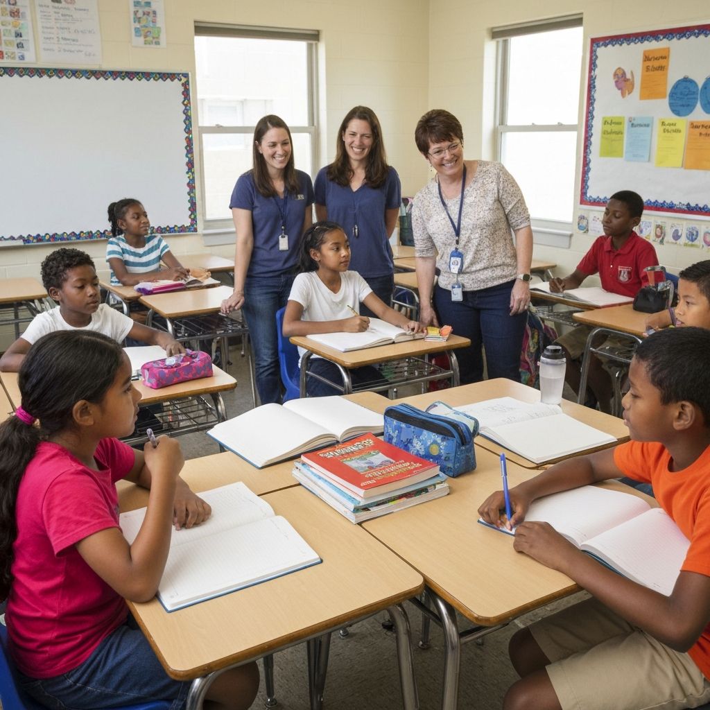 Students in classroom learning